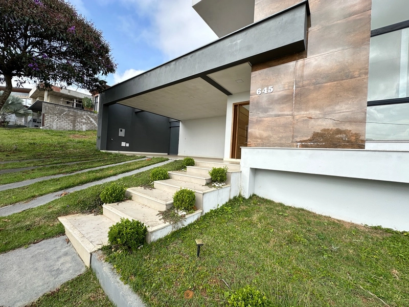 Casa linear a venda no condomínio fechado residencial alvim: 1ª foto da galeria de imagens do imóvel