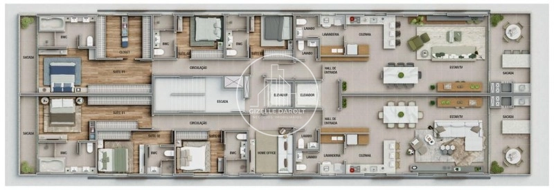 Apartamento na Praia Brava de frente para o Mar: 13ª foto da galeria de imagens do imóvel