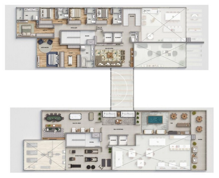 Apartamento na Praia Brava de frente para o Mar: 16ª foto da galeria de imagens do imóvel