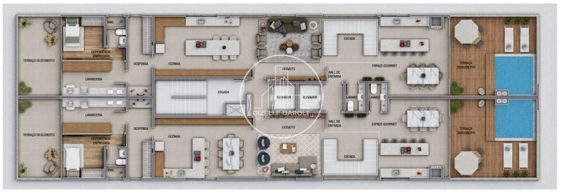 Apartamento na Praia Brava de frente para o Mar: 17ª foto da galeria de imagens do imóvel