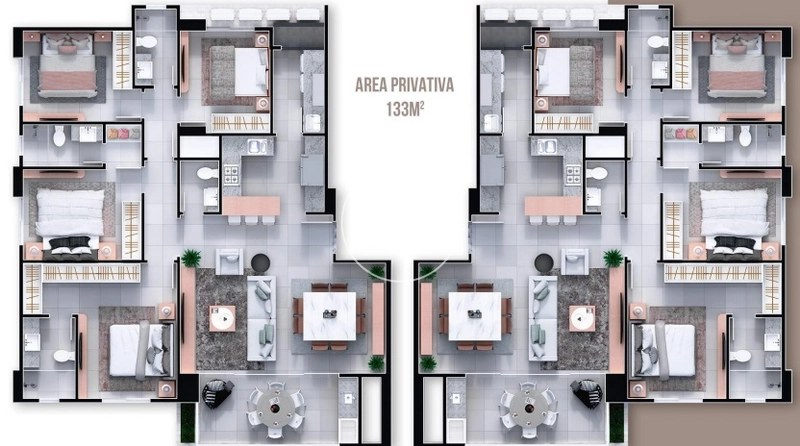 TESLA RESIDENCIAL em construção no Centro de Balneário Camboriú: 5ª foto da galeria de imagens do imóvel