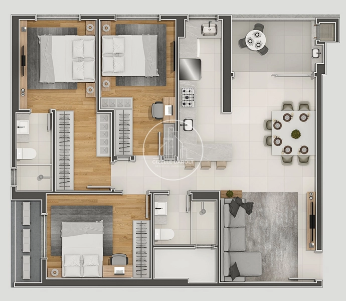Apartamento em Construção em Camboriú: 16ª foto da galeria de imagens do imóvel