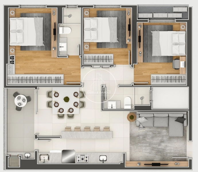 Apartamento em Construção em Camboriú: 14ª foto da galeria de imagens do imóvel