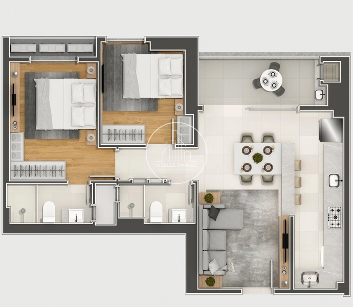 Apartamento em Construção em Camboriú: 13ª foto da galeria de imagens do imóvel