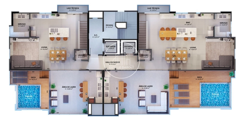 Apartamento 3 ou 4 suites em construção, região central de Balneário: 21ª foto da galeria de imagens do imóvel