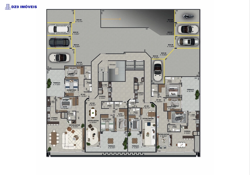 Apartamento na planta, 2 dorm, suíte, 3 quadras do mar: 5ª foto da galeria de imagens do imóvel