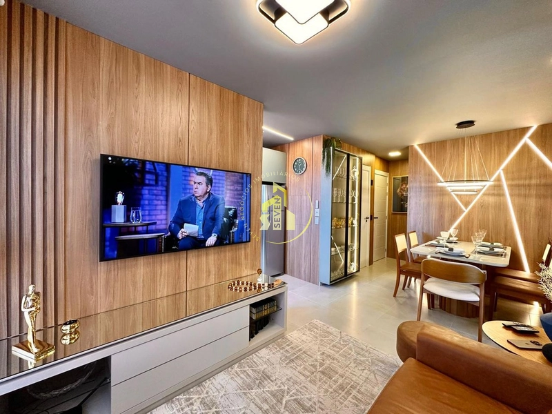 Apartamento de 2 suítes, prédio com infra, box, Navegantes, Capão.