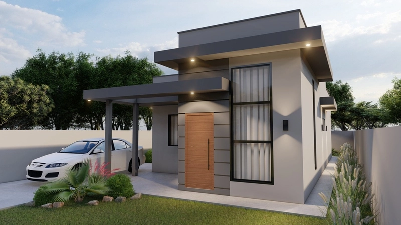 Casa nova, moderna e com quintal amplo esperando por você!: 3ª foto da galeria de imagens do imóvel