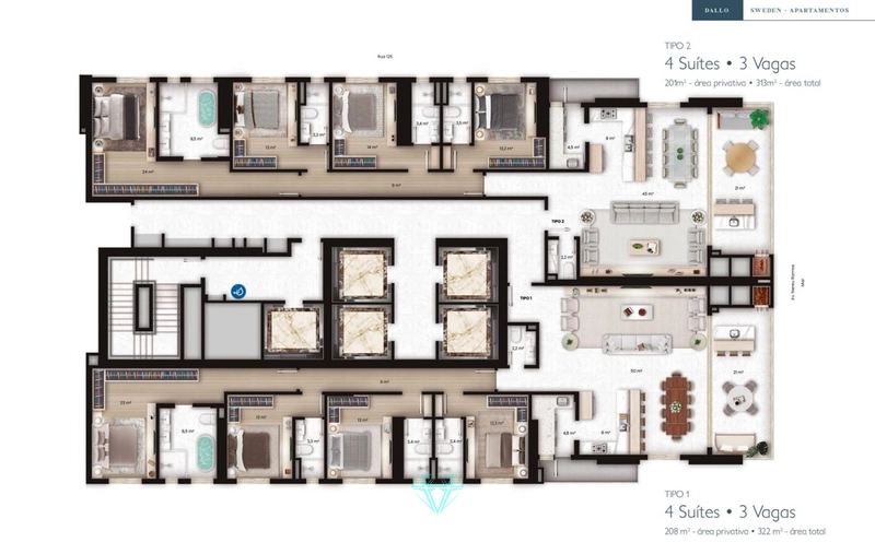 Elegância, tecnologia e conforto em cada detalhe do apartamento.: 34ª foto da galeria de imagens do imóvel
