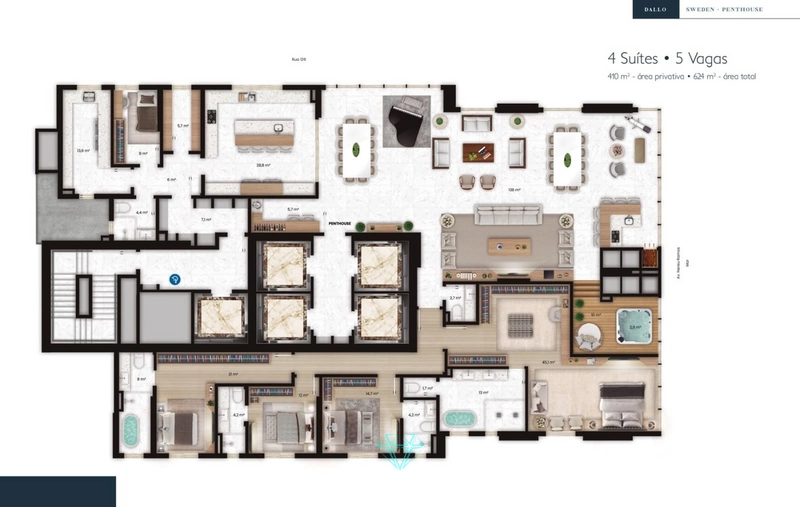 Elegância, tecnologia e conforto em cada detalhe do apartamento.: 45ª foto da galeria de imagens do imóvel