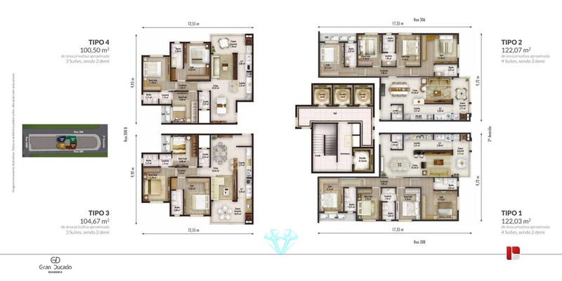 Apartamento 2 suítes , mais 2 Demi suíte, 1 vaga.: 22ª foto da galeria de imagens do imóvel