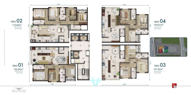 Apartamento 4 suítes , sendo 2 Demi, Frente avenida, Centro - Itapema.: 22ª foto da galeria de imagens do imóvel
