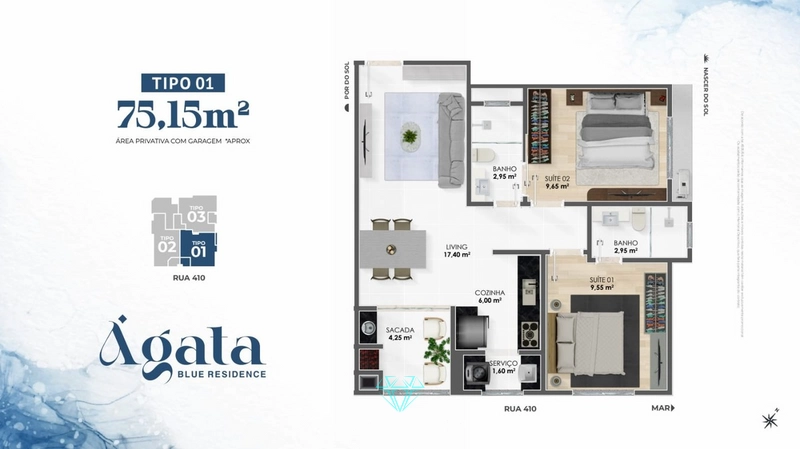 Apartamento à Venda – 2 Dormitórios (1 Suíte) com Vaga de Garagem: 11ª foto da galeria de imagens do imóvel