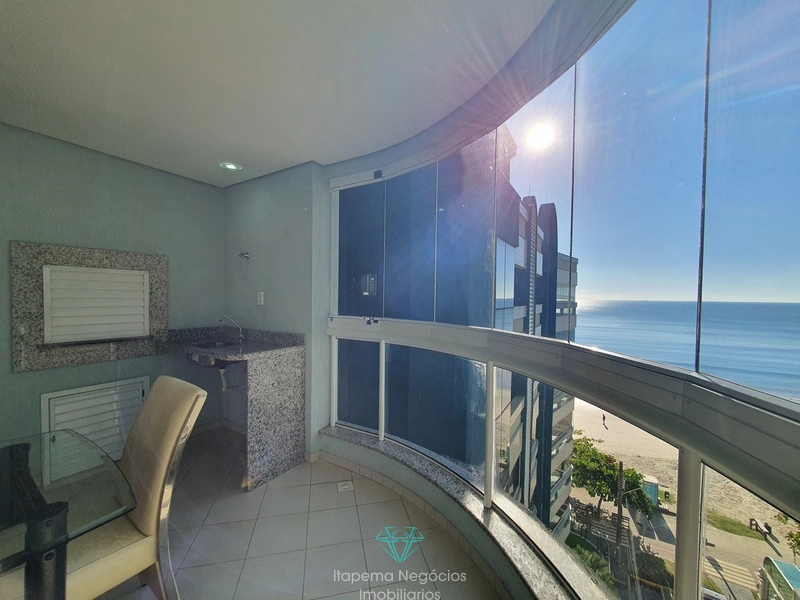 Apartamento mobiliado e equipado, frente ao mar, com 141m² e 2 vagas: 13ª foto da galeria de imagens do imóvel