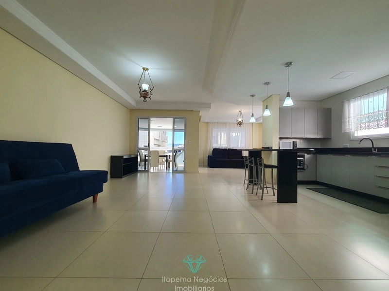 Apartamento mobiliado e equipado, frente ao mar, com 141m² e 2 vagas: 4ª foto da galeria de imagens do imóvel
