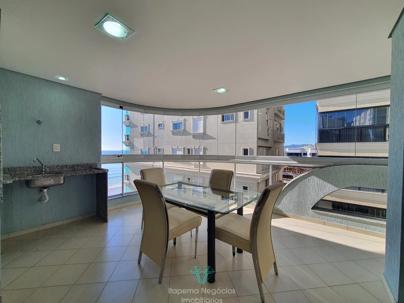 Apartamento mobiliado e equipado, frente ao mar, com 141m² e 2 vagas: 11ª foto da galeria de imagens do imóvel
