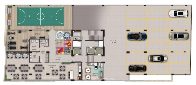 Apartamento 3 suítes 3 vagas - Em Construção: 18ª foto da galeria de imagens do imóvel