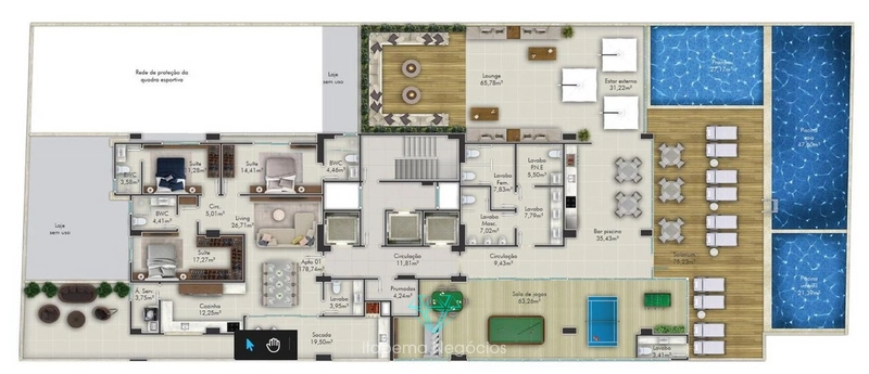 Apartamento 3 suítes 3 vagas - Em Construção: 17ª foto da galeria de imagens do imóvel
