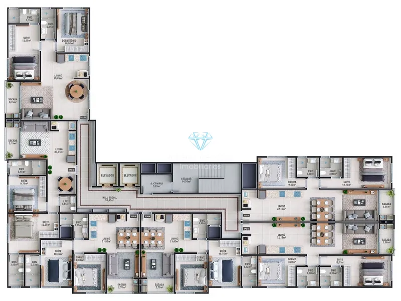 Apartamento 2 Dormitórios sendo 1 suíte - Morretes: 3ª foto da galeria de imagens do imóvel