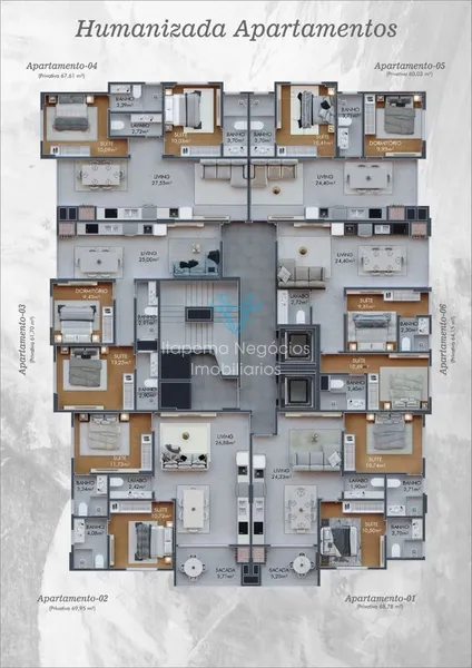 Apartamento com 2 Suítes 01 Vaga - Morretes: 18ª foto da galeria de imagens do imóvel