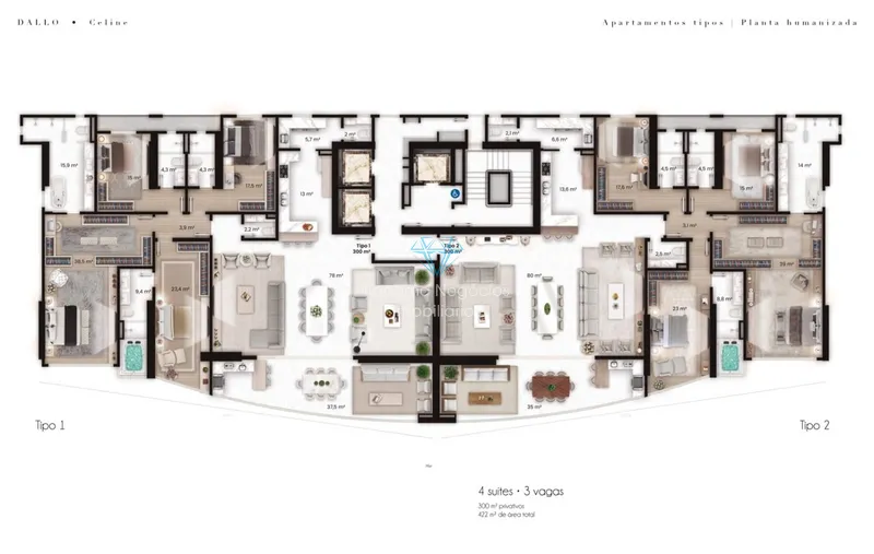 apartamento de alto luxo e, com um cenário de beleza única, 04 Suítes.: 19ª foto da galeria de imagens do imóvel
