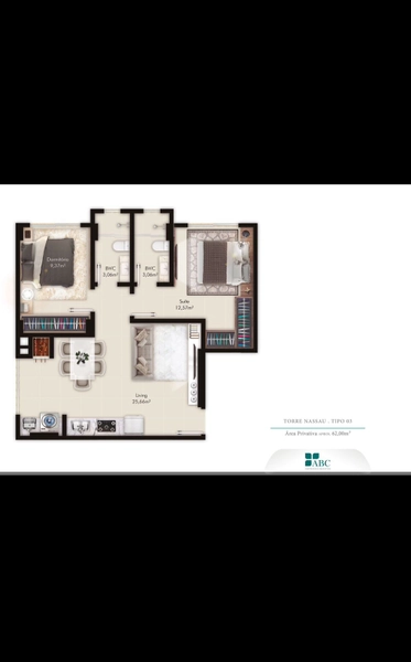 Apartamento 1 suíte 1 vaga: 20ª foto da galeria de imagens do imóvel