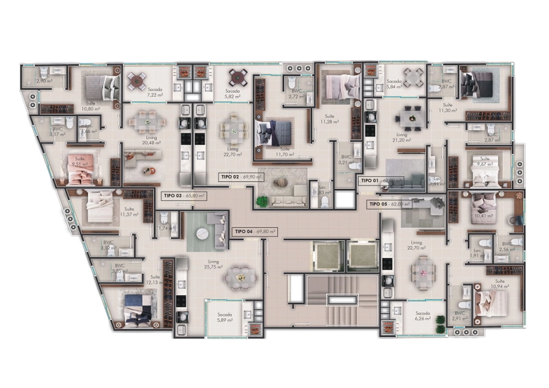 Apartamento 2 Suítes 1 Vaga - Morretes: 17ª foto da galeria de imagens do imóvel