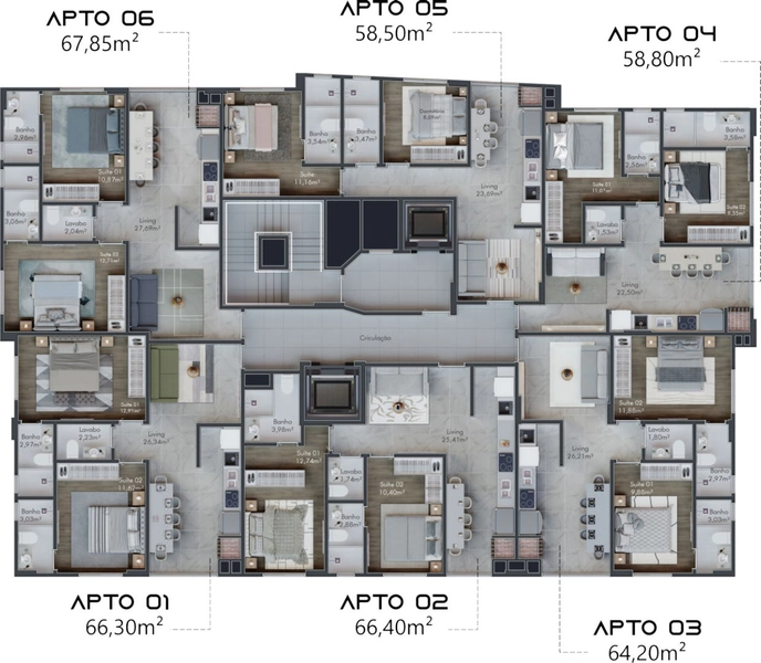 Apartamento 2 suítes 1 vaga: 15ª foto da galeria de imagens do imóvel