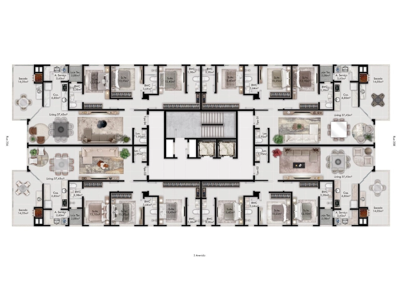 Apartamento 3 Suítes 2 Vagas: 15ª foto da galeria de imagens do imóvel