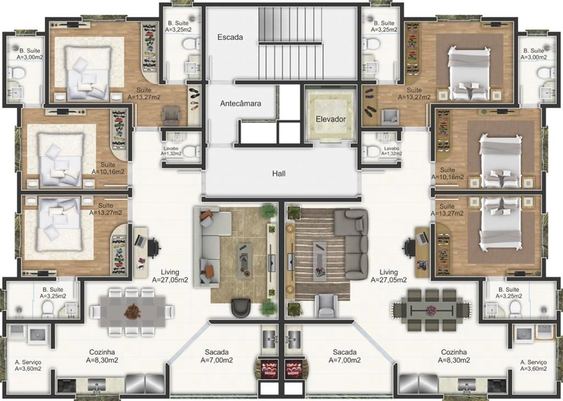 Apartamento 3 suítes 2 vagas: 9ª foto da galeria de imagens do imóvel