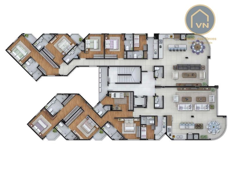 Apartamento para Venda em Itajaí, Praia Brava, 4 suítes, 4 vagas: 12ª foto da galeria de imagens do imóvel