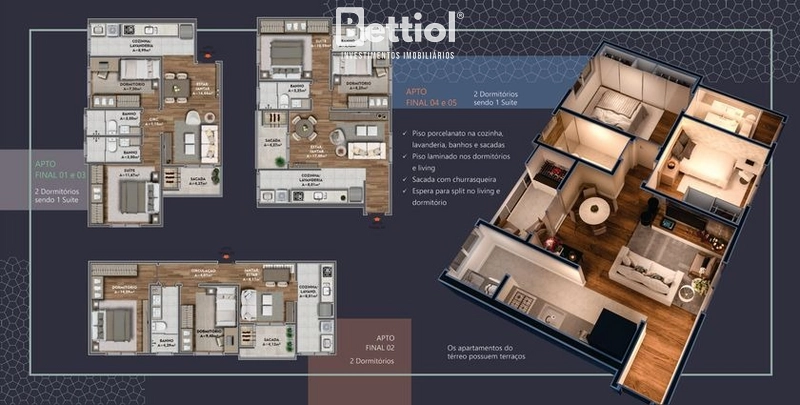 Apartamentos no Sanvitto: 6ª foto da galeria de imagens do imóvel