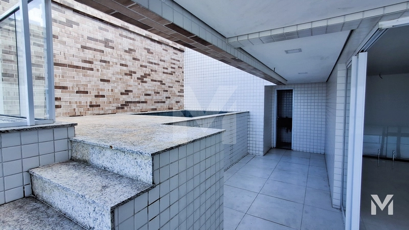 Cobertura Duplex 4 dormitórios Frente ao Mar no Caiçara Praia Grande: 5ª foto da galeria de imagens do imóvel