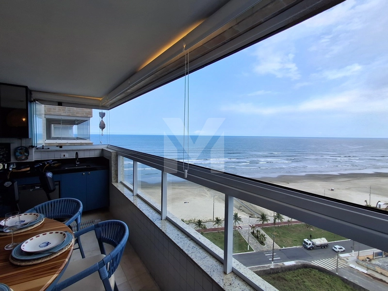 Lindo apartamento 3 dormitórios frente mar mobiliado no Caiçara: 2ª foto da galeria de imagens do imóvel