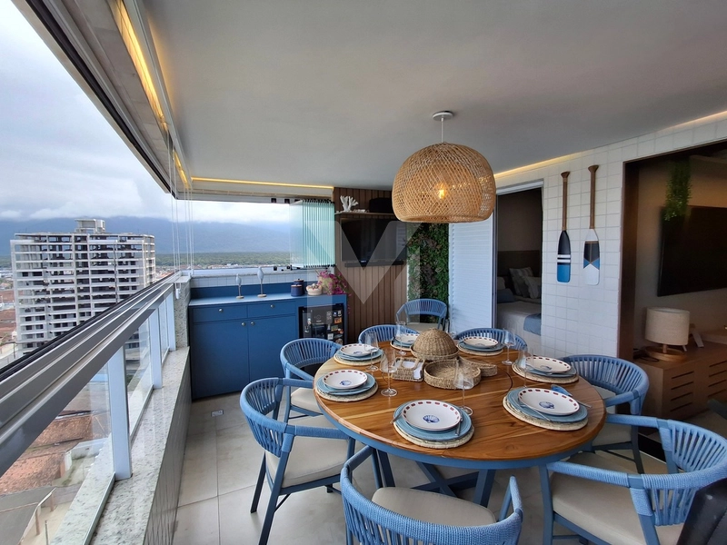 Lindo apartamento 3 dormitórios frente mar mobiliado no Caiçara: 8ª foto da galeria de imagens do imóvel