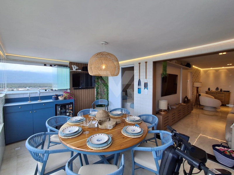Lindo apartamento 3 dormitórios frente mar mobiliado no Caiçara: 7ª foto da galeria de imagens do imóvel