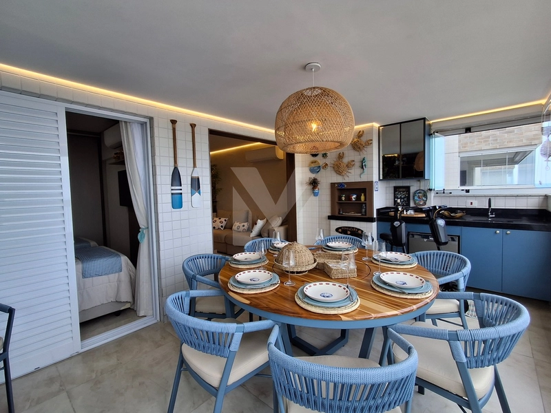 Lindo apartamento 3 dormitórios frente mar mobiliado no Caiçara: 4ª foto da galeria de imagens do imóvel