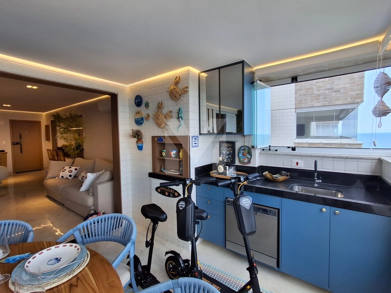 Lindo apartamento 3 dormitórios frente mar mobiliado no Caiçara: 5ª foto da galeria de imagens do imóvel