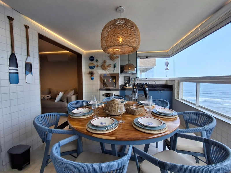 Lindo apartamento 3 dormitórios frente mar mobiliado no Caiçara: 3ª foto da galeria de imagens do imóvel