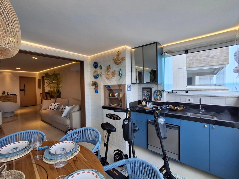 Lindo apartamento 3 dormitórios frente mar mobiliado no Caiçara: 6ª foto da galeria de imagens do imóvel