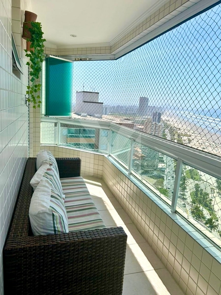 Frente MAR total, 1 Dorm. varanda gourmet próximo ao futuro Shopping: 1ª foto da galeria de imagens do imóvel