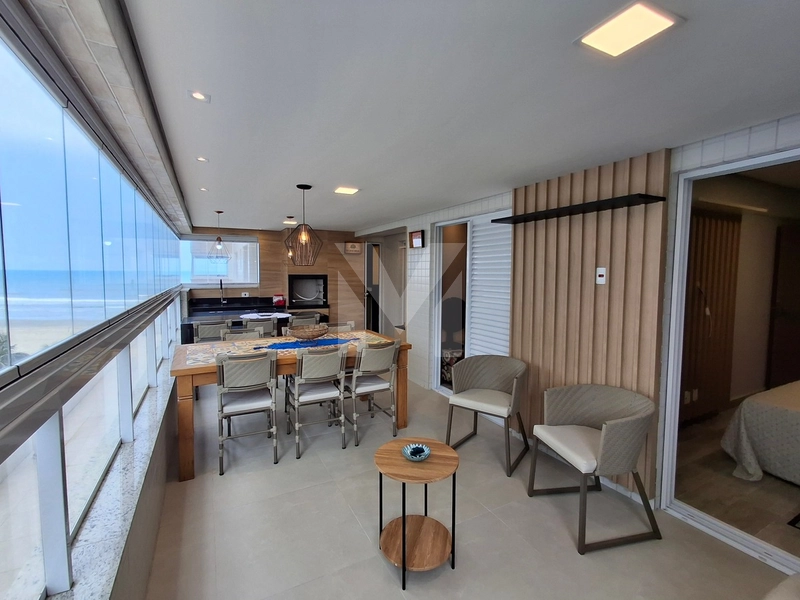 Apartamento 3 dormitórios com vista mar mobiliado no Caiçara: 1ª foto da galeria de imagens do imóvel