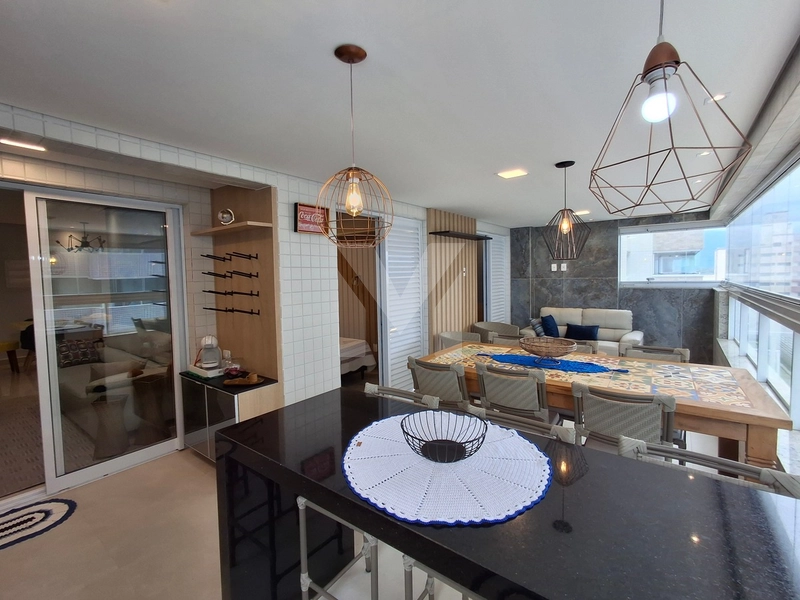 Apartamento 3 dormitórios com vista mar mobiliado no Caiçara: 8ª foto da galeria de imagens do imóvel