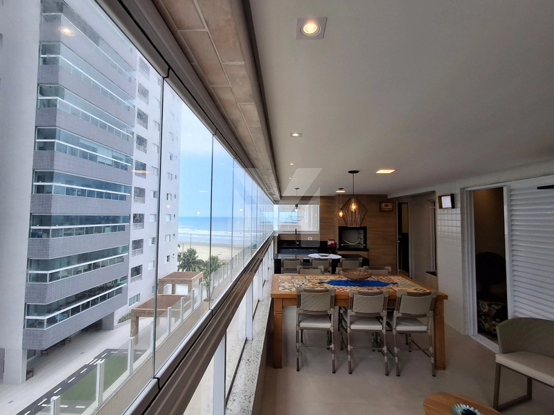 Apartamento 3 dormitórios com vista mar mobiliado no Caiçara: 3ª foto da galeria de imagens do imóvel