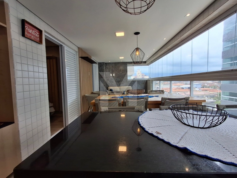 Apartamento 3 dormitórios com vista mar mobiliado no Caiçara: 7ª foto da galeria de imagens do imóvel