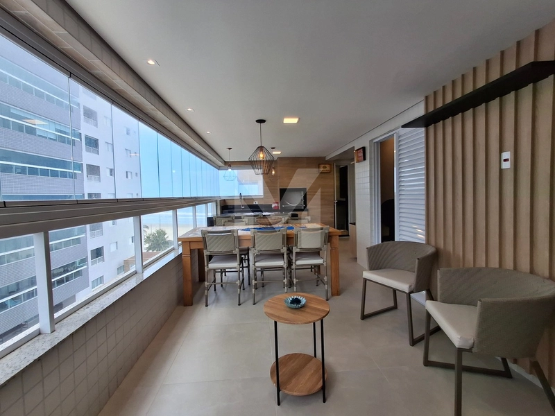 Apartamento 3 dormitórios com vista mar mobiliado no Caiçara: 2ª foto da galeria de imagens do imóvel