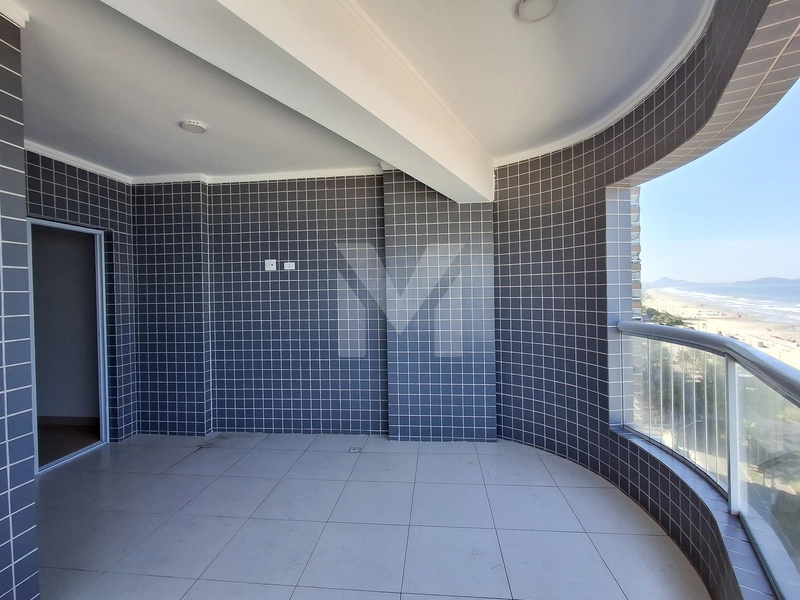 Apartamento frente para o mar com 3 dormitórios na Vila Caiçara: 3ª foto da galeria de imagens do imóvel