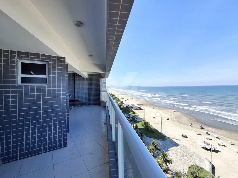 Apartamento frente para o mar com 3 dormitórios na Vila Caiçara: 4ª foto da galeria de imagens do imóvel