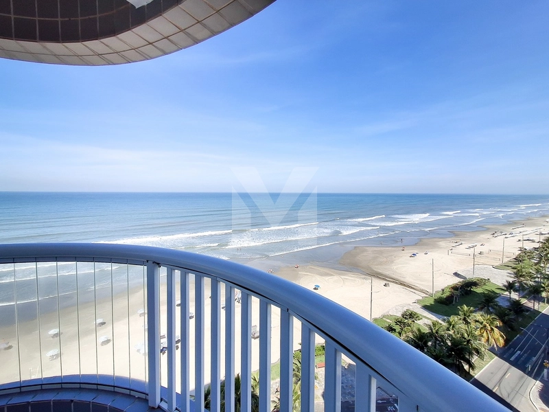 Apartamento frente para o mar com 3 dormitórios na Vila Caiçara: 5ª foto da galeria de imagens do imóvel