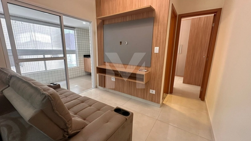 Apartamento Novo Mobiliado – 1 Dormitório | Vila Caiçara –Praia Grande: 2ª foto da galeria de imagens do imóvel